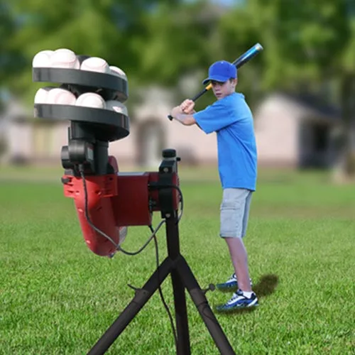 Pitching machine baseball